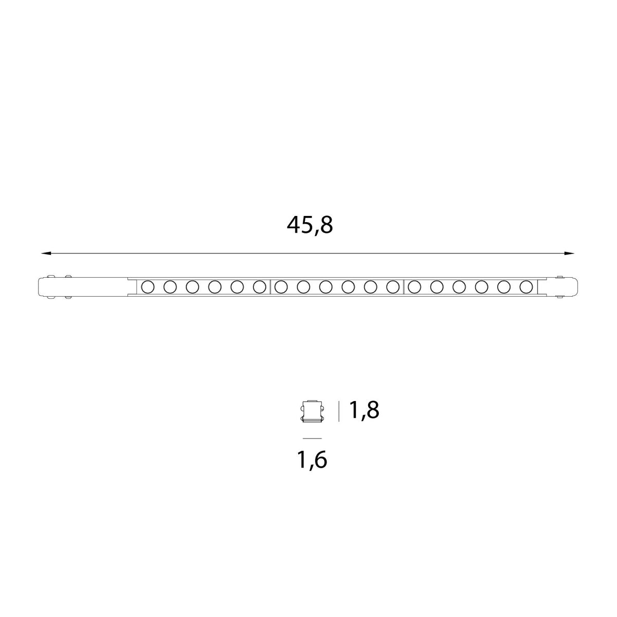 Maxlight M0054N Magnetic Flat grid 48cm On/Off
