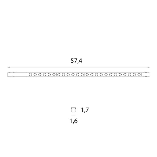 Maxlight M0055N Magnetic Flat grid 61cm On/Off