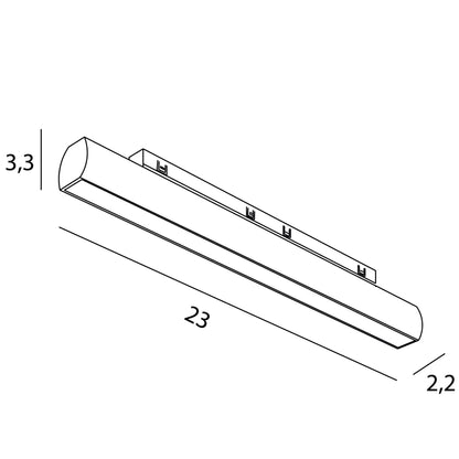 MAXLIGHT N0006Z Micro11 Ligne orientable 12W Zigbee