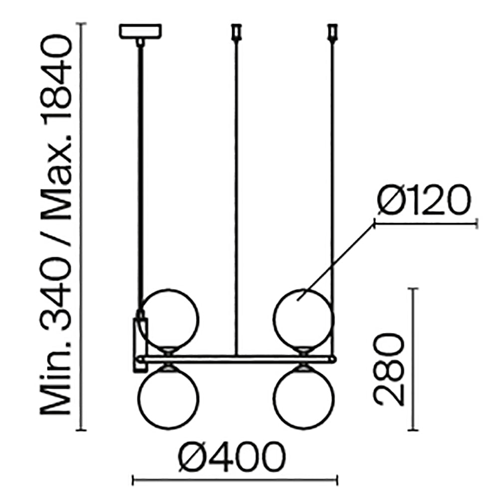 Rippvalgusti MOD013PL-04BS1