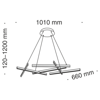 Ripatsvalgusti MOD016PL-L75B