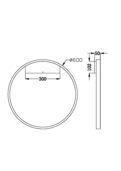 Seinavalgusti MOD058WL-L35BS3K