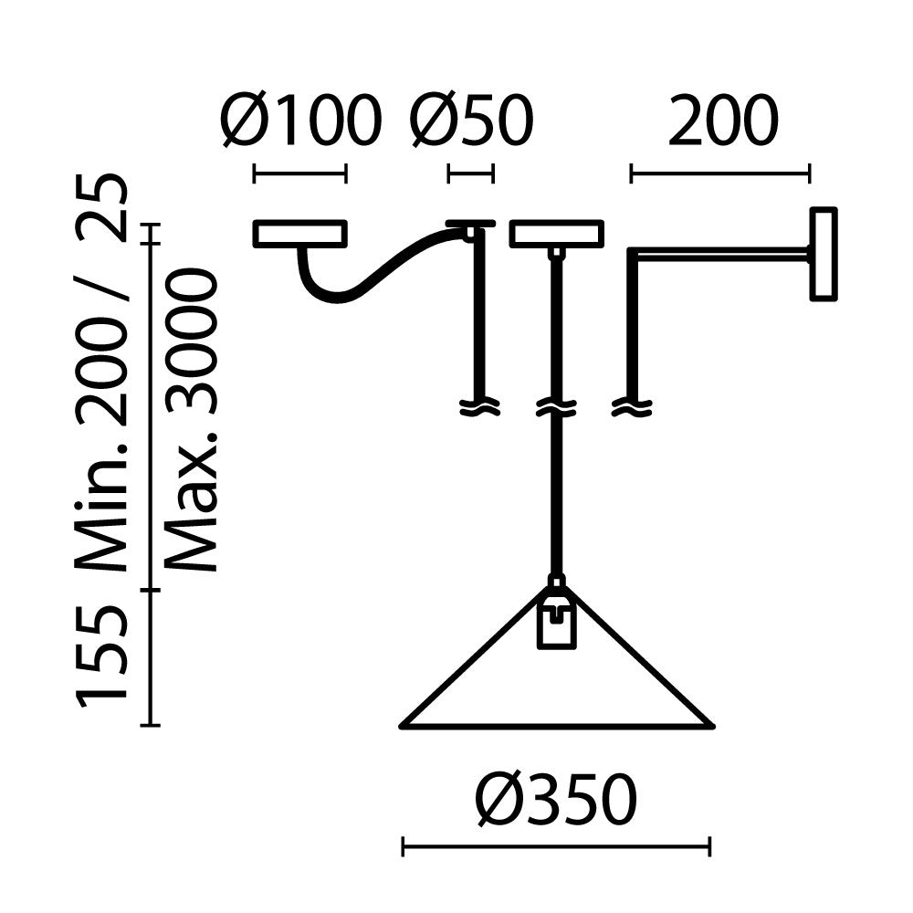 Ripatsvalgusti MOD167PL-01B