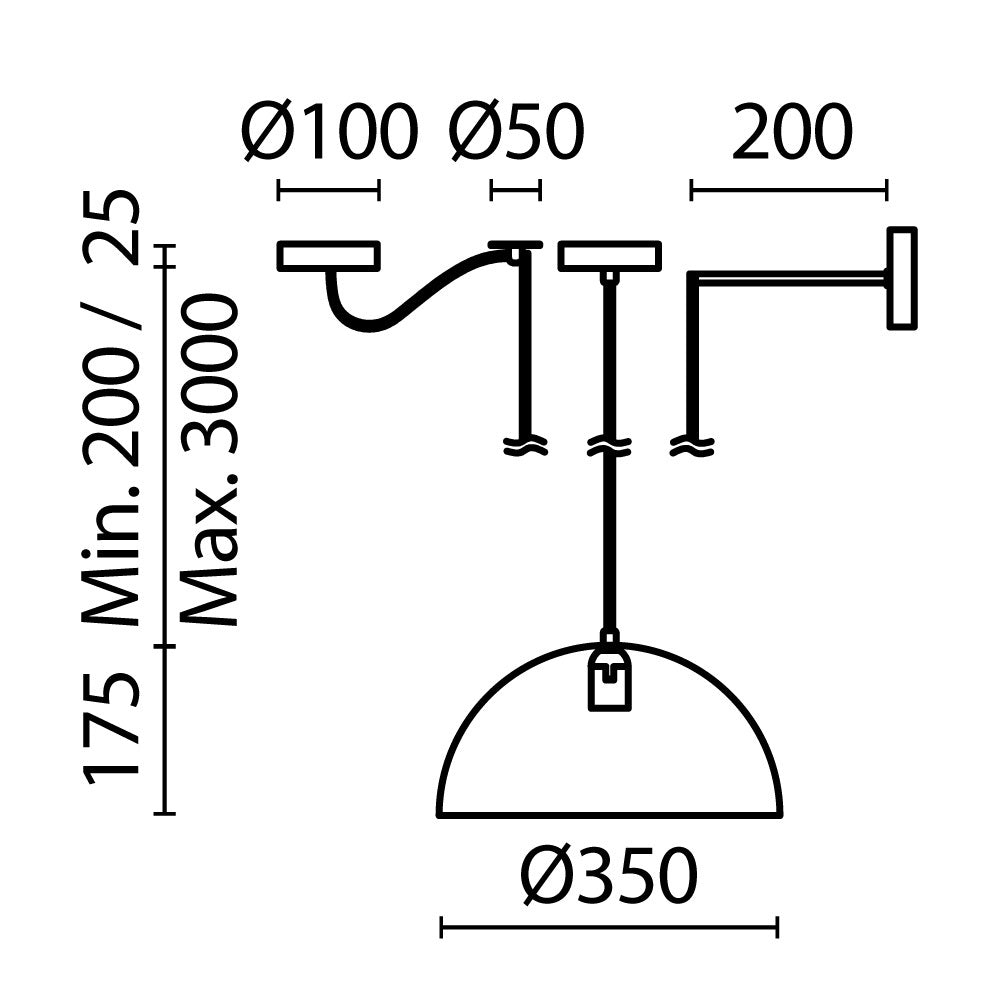 Ripatsvalgusti MOD168PL-01GR