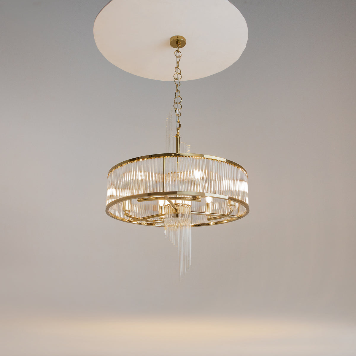 Suspension moderne dorée Frame, 580 mm, Maytoni