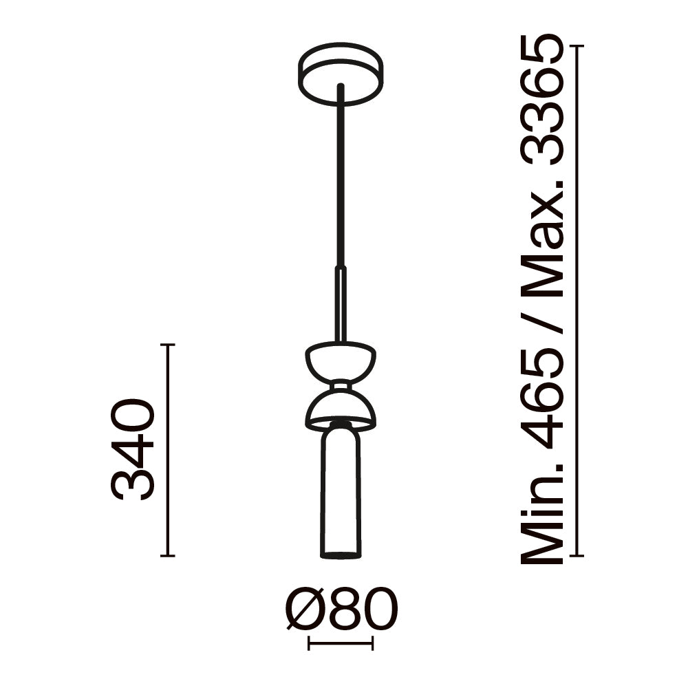 Pendant lamp MOD178PL-01B