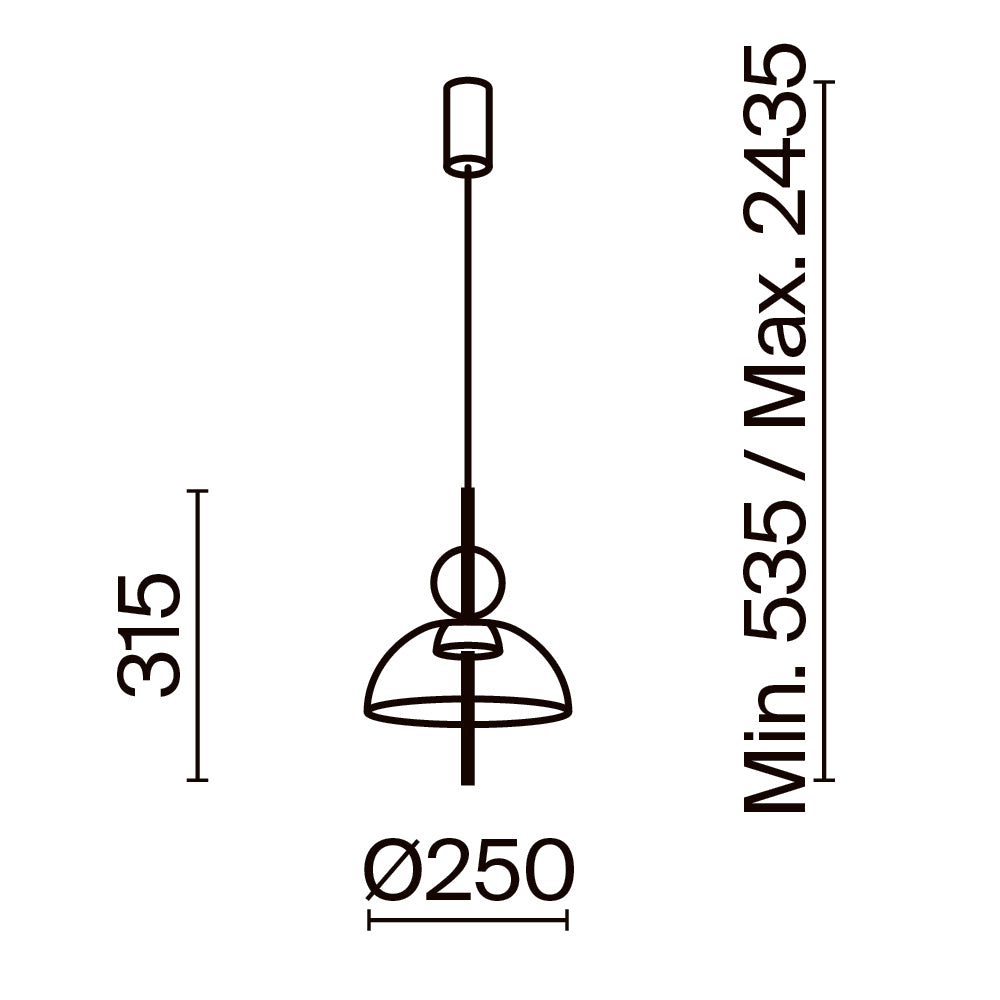Pendant Lamp MOD185PL-L6B3K1