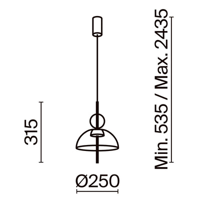 Pendant Lamp MOD185PL-L6B3K1