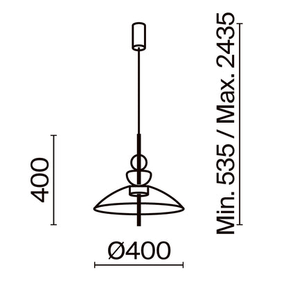 Pendant Lamp MOD185PL-L6B3K3