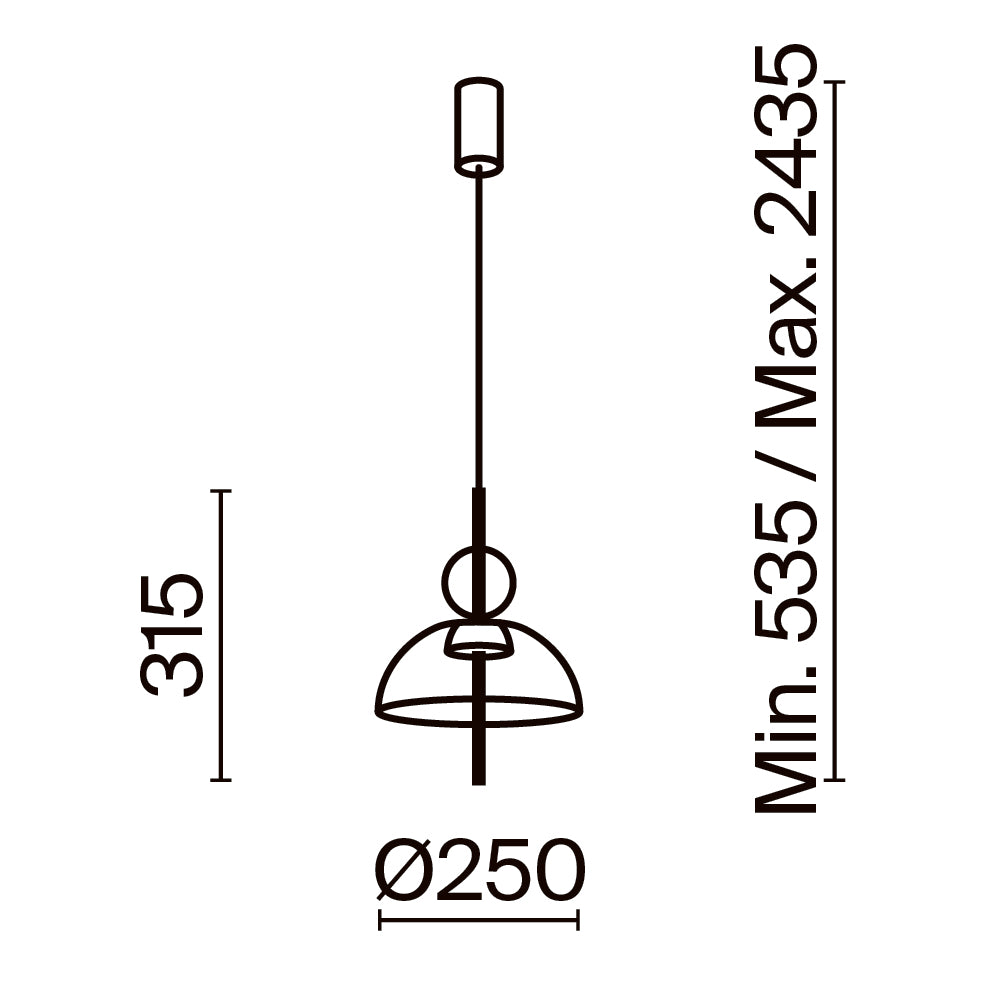 Pendant Lamp MOD185PL-L6B3K4