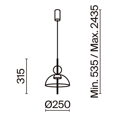 Pendant Lamp MOD185PL-L6B3K4