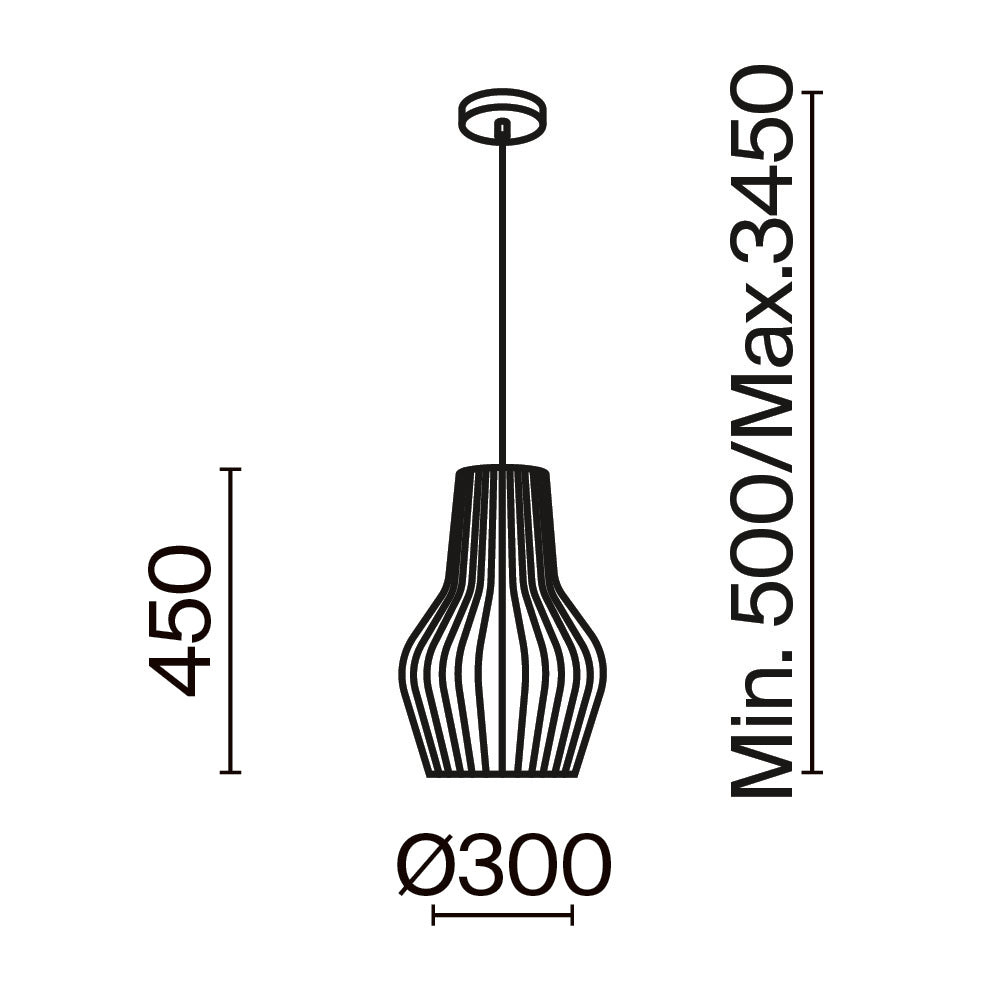 Ripatsvalgusti MOD191PL-01W1