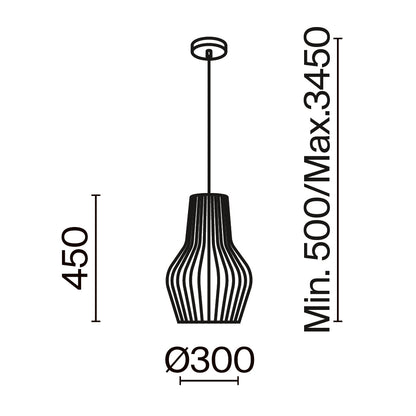 Ripatsvalgusti MOD191PL-01W1