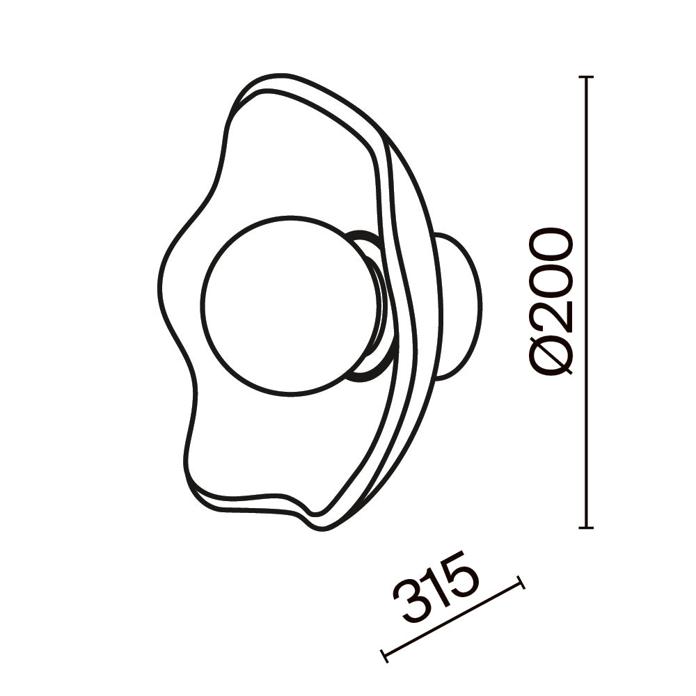 Seinavalgusti MOD207WL-01BS