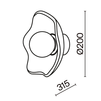 Seinavalgusti MOD207WL-01BS
