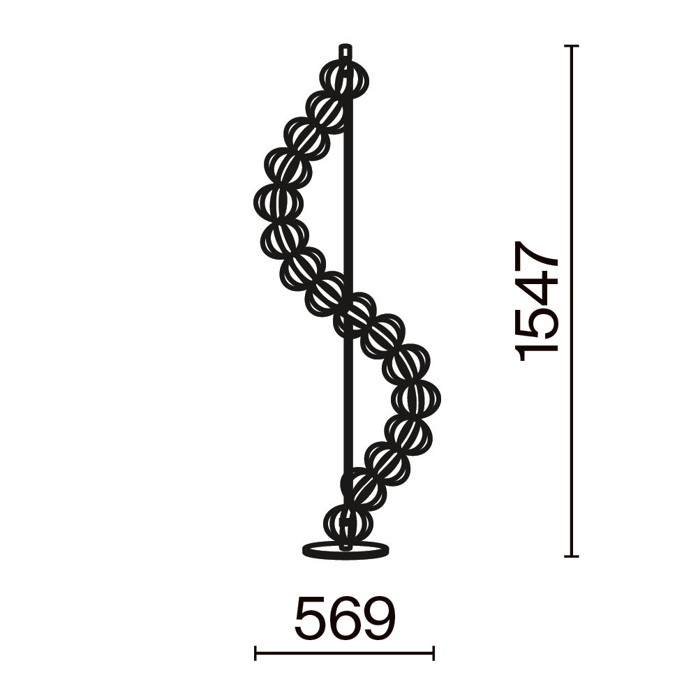 Floor lamp MOD216FL-L38G3K