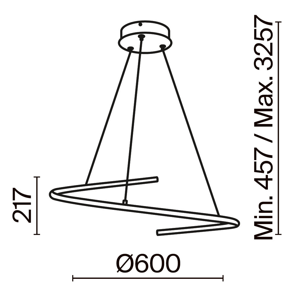 Rippvalgusti MOD242PL-L33BK