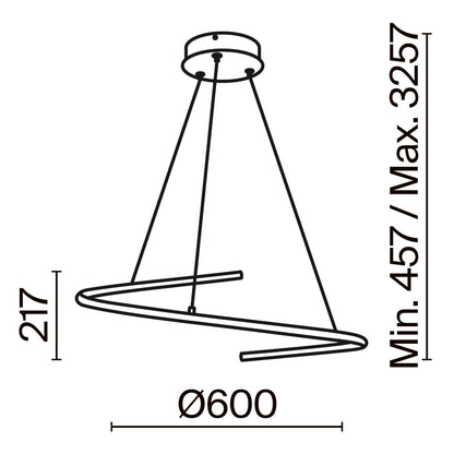 Rippvalgusti MOD242PL-L33BK