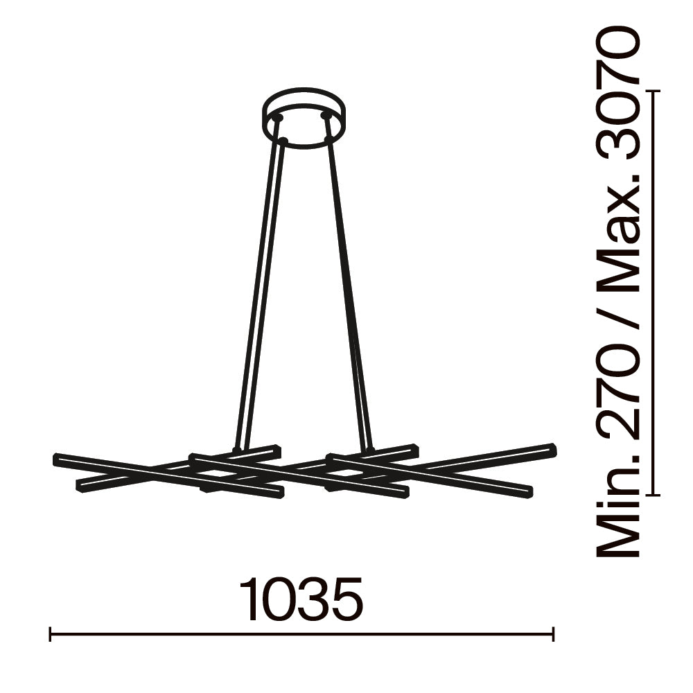 Rippvalgusti MOD244PL-L50BK