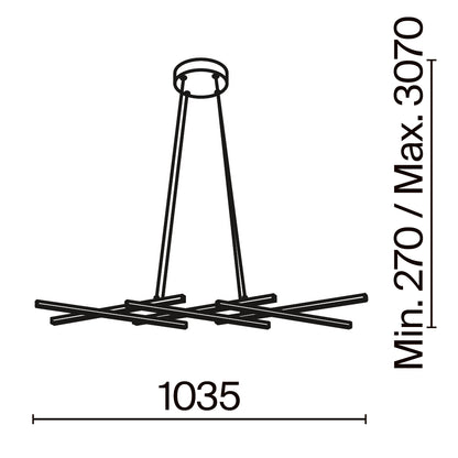 Rippvalgusti MOD244PL-L50BK