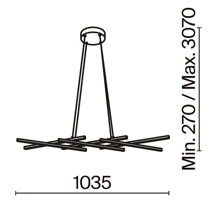Pendlivalgusti MOD244PL-L50BSK