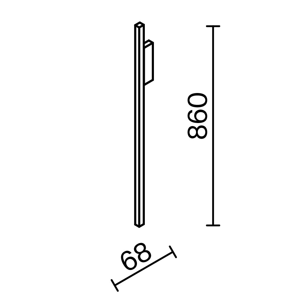 Seinavalgusti MOD245WL-L24BK