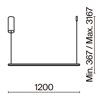Rippvalgusti MOD246PL-L24BK