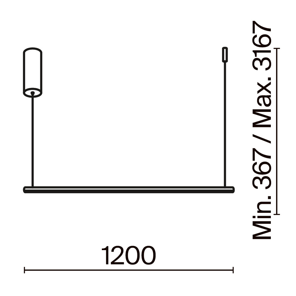 Ripatsvalgusti MOD246PL-L24BSK