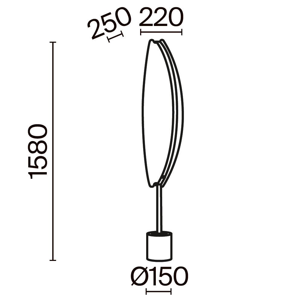Floor lamp MOD281FL-L33BS3K