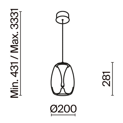 Ripatsvalgusti MOD282PL-L8G3K