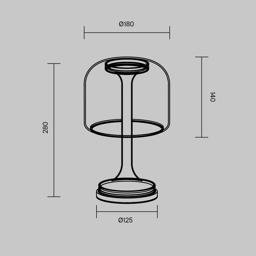 Lámpara de mesa MOD286TL-L8B3K