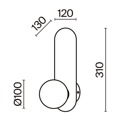 Wall Lamp MOD419WL-01G