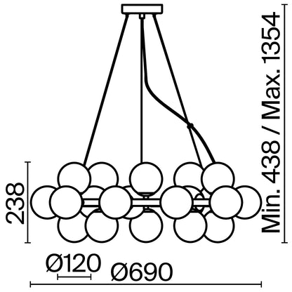Rippvalgusti MOD548PL-25CH