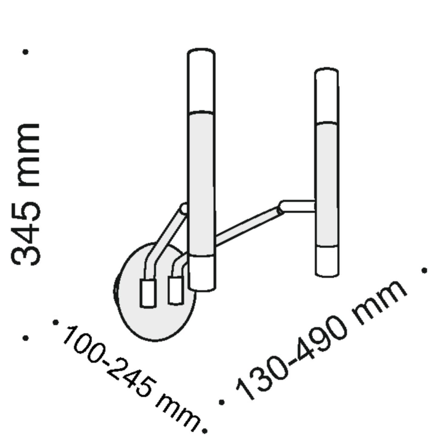 Seinavalgusti MOD620WL-04B