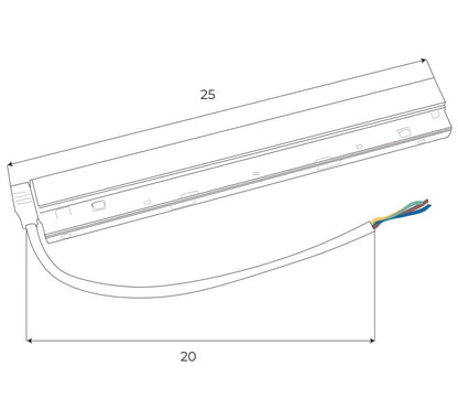 Maxlight MA0021 Alimentation magnétique de 100W montée sur rail