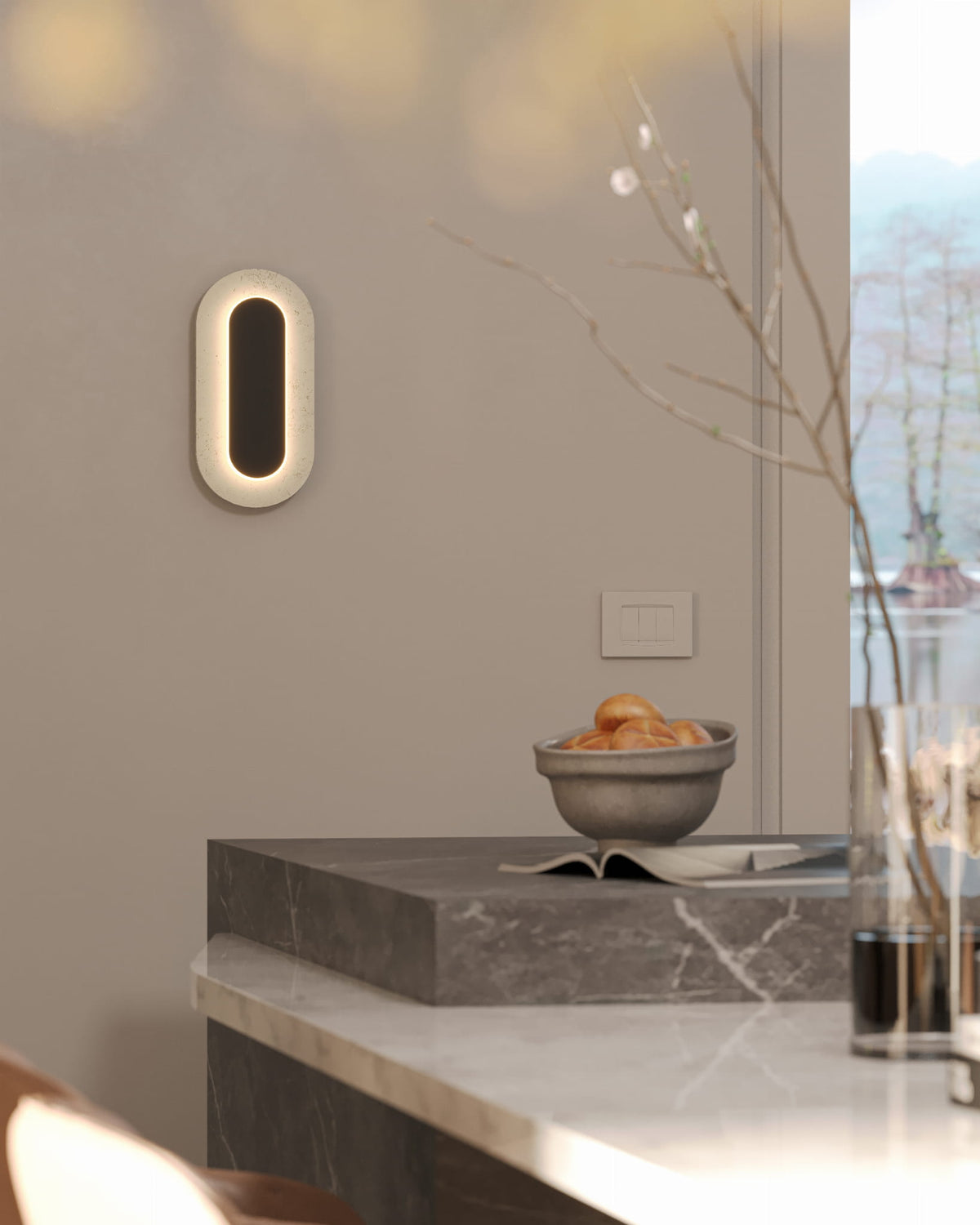 Maxlight W0393 Travertino Oval 10w