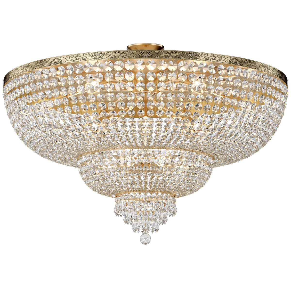 The Palace 1000mm gold crystal chandelier by Maytoni, presented by the VXR Space store.