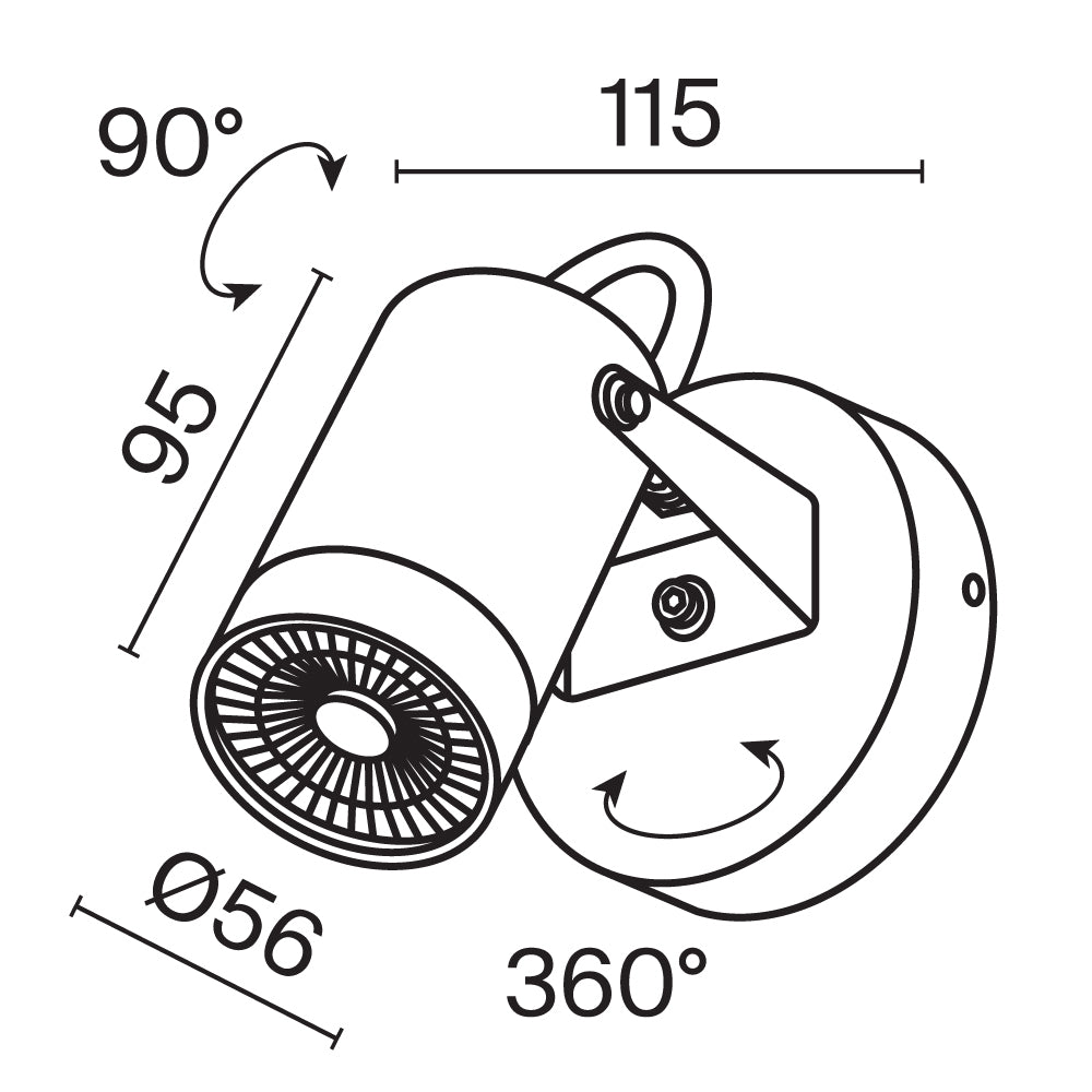 Seinavalgusti O025WL-01B