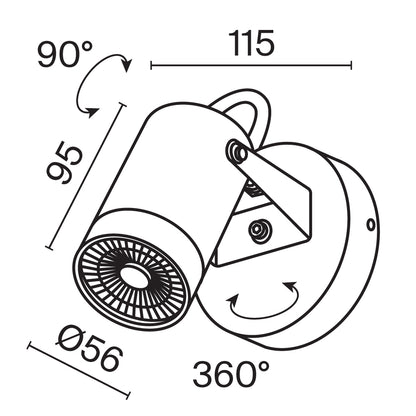 Seinavalgusti O025WL-01B