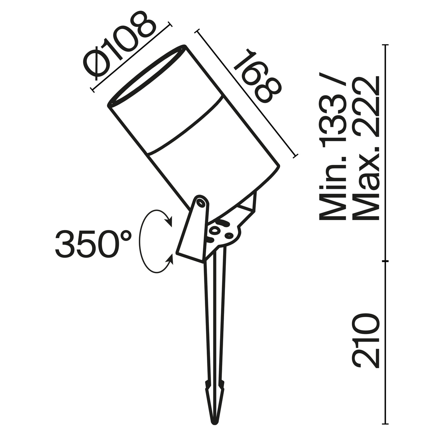 Maastikuvalgusti O050FL-L15W3K
