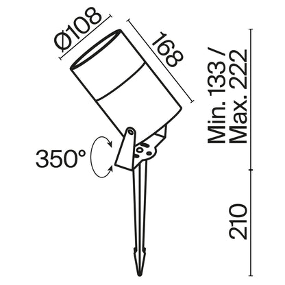 Maastikuvalgusti O050FL-L15W3K