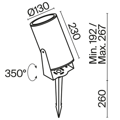 Maastikuvalgusti O050FL-L30W3K