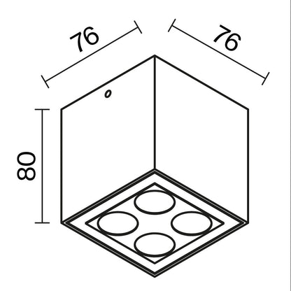 Ceiling lamp O309CL-L8GF3K