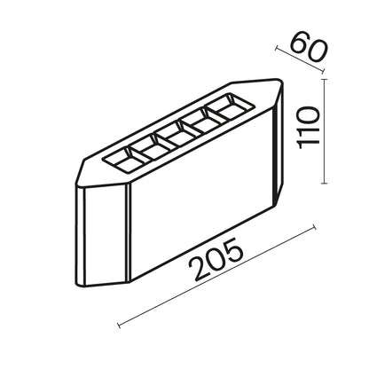 Arhitektuurne valgustus O412WL-L5GF3K