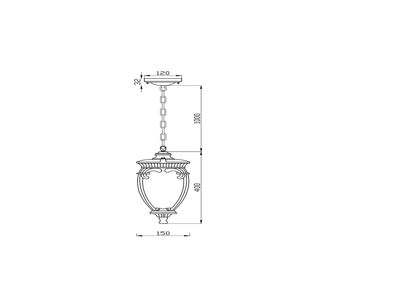 Laevalgusti O414PL-01BZ