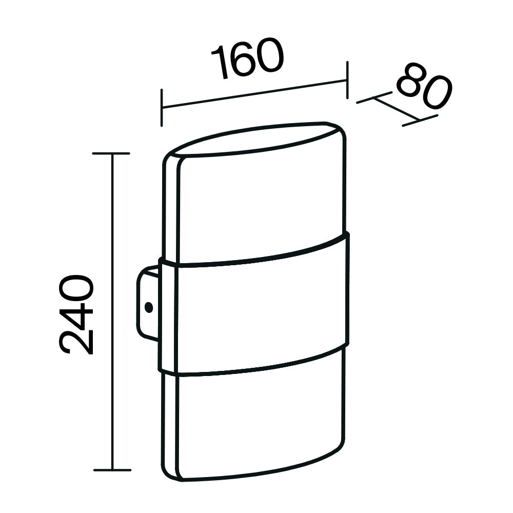 Wall lamp O442WL-L12GF3K