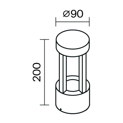 Wall lamp O458WL-L9GF3K