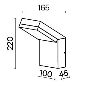 Seinavalgusti O595WL-L12B3K