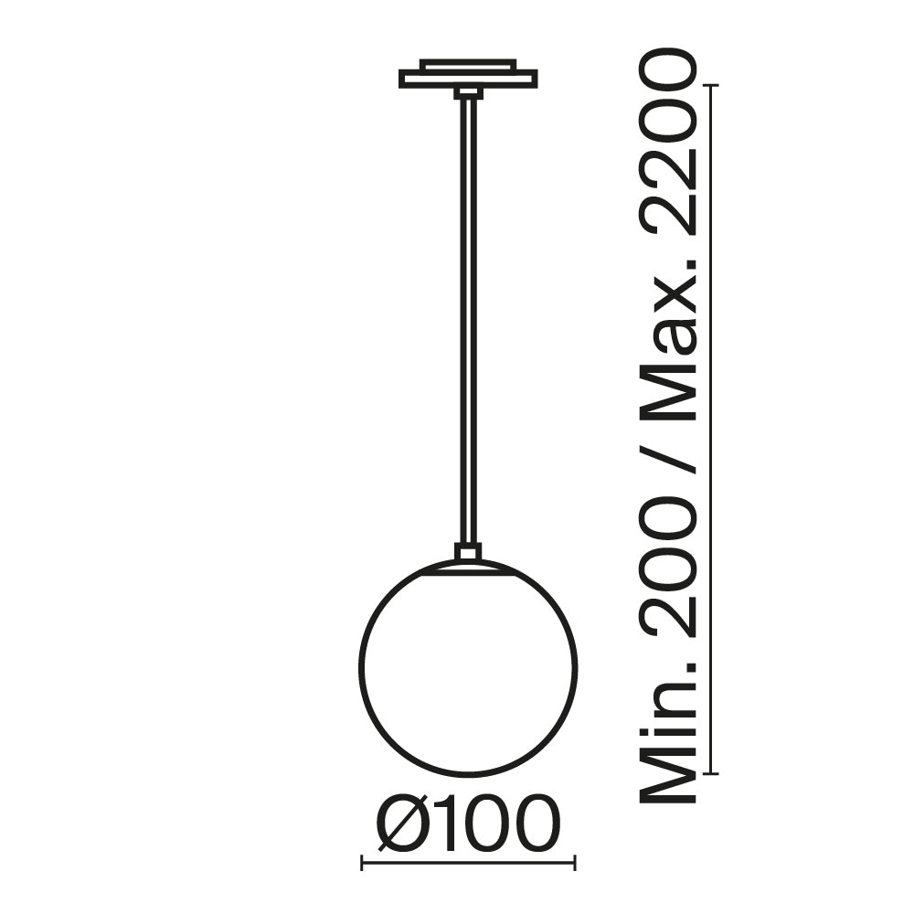 Rippvalgusti P039PL-5W3K-10INS-B