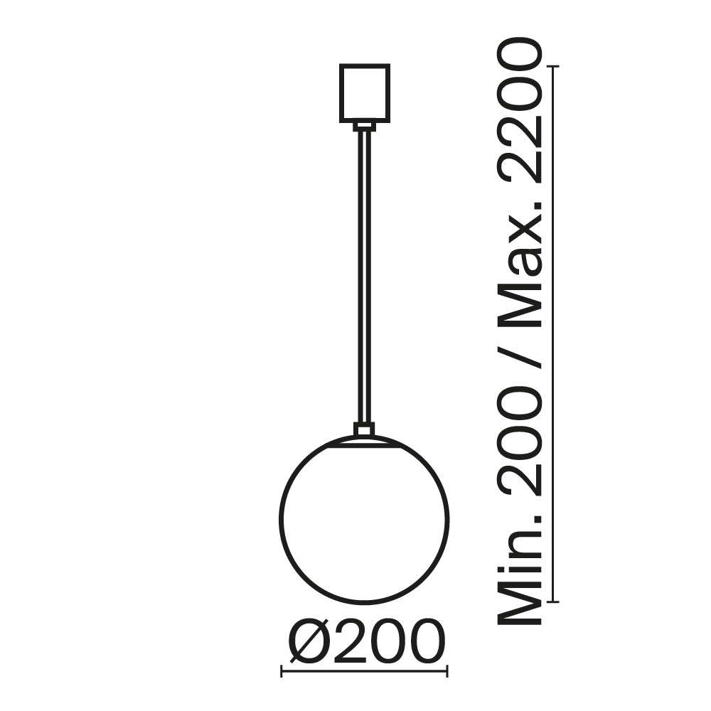 Rippvalgusti P039PL-5W4K-20-B